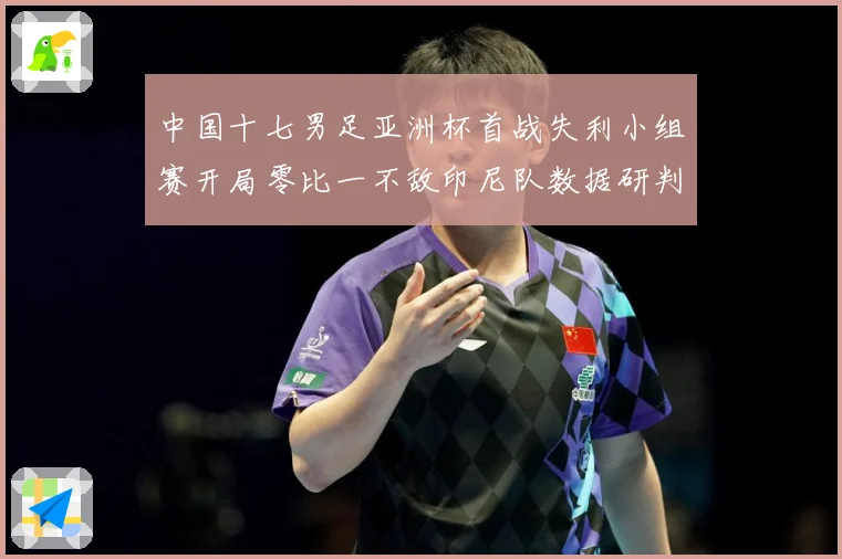 中国十七男足亚洲杯首战失利小组赛开局零比一不敌印尼队数据研判：最新赛事动态与深度分析
